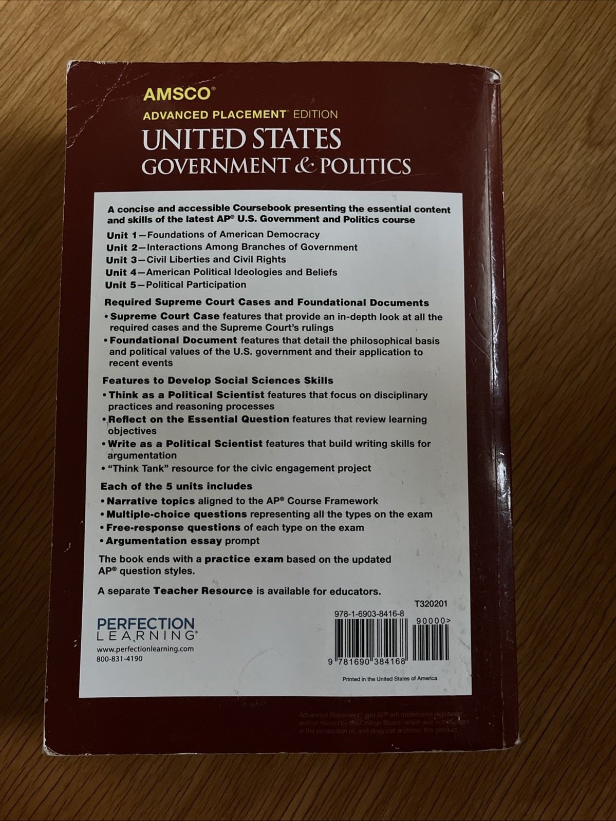 AP Edition US Government & Politics Wolfford