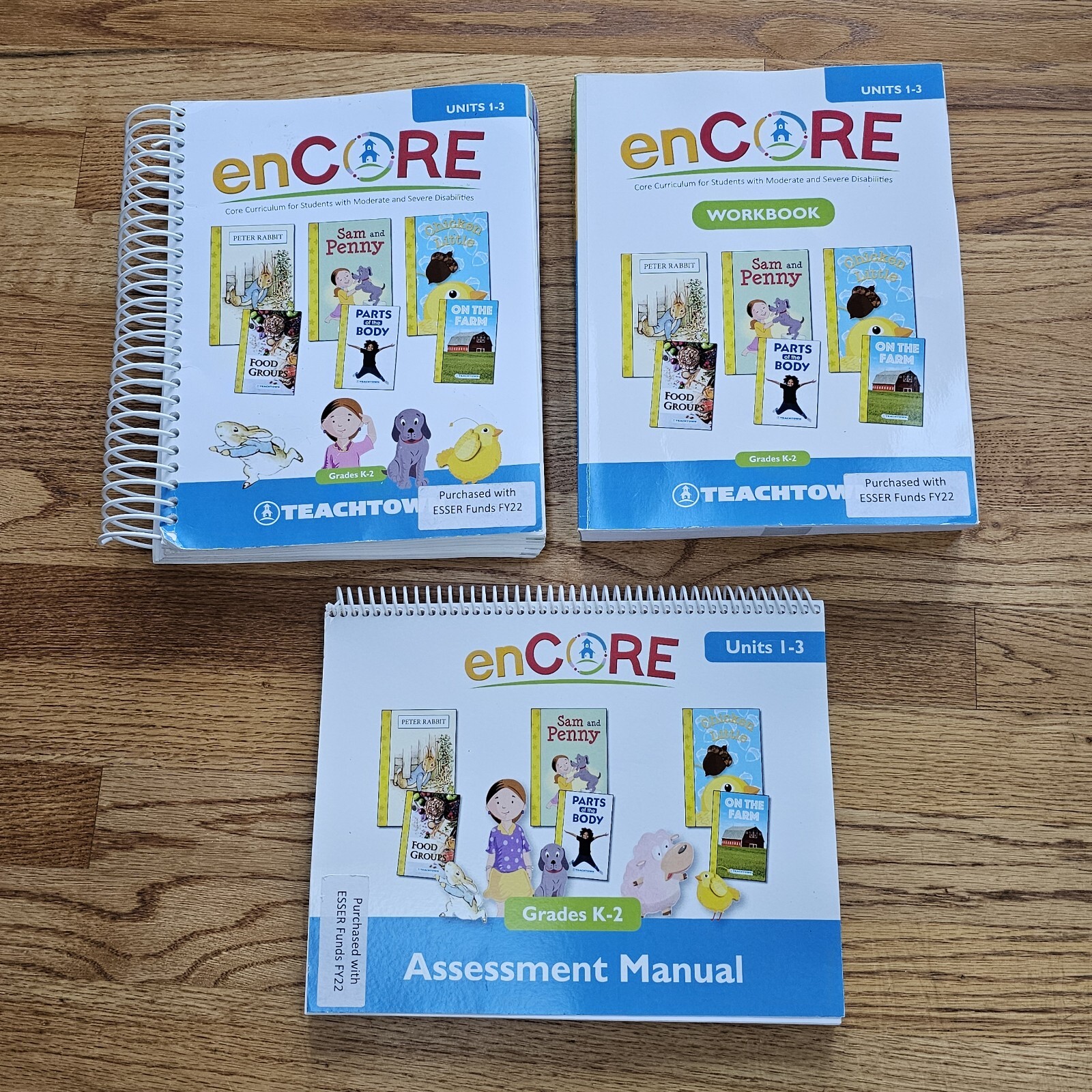Teachtown enCORE Teacher Guide Workbook Assessment Manual Units 1-3 Grades K-2