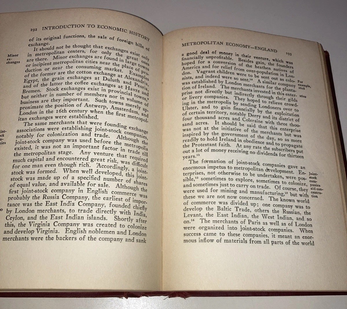 Introduction to Economic History HC Norman Gras 1922 Harper & Brothers VNTG