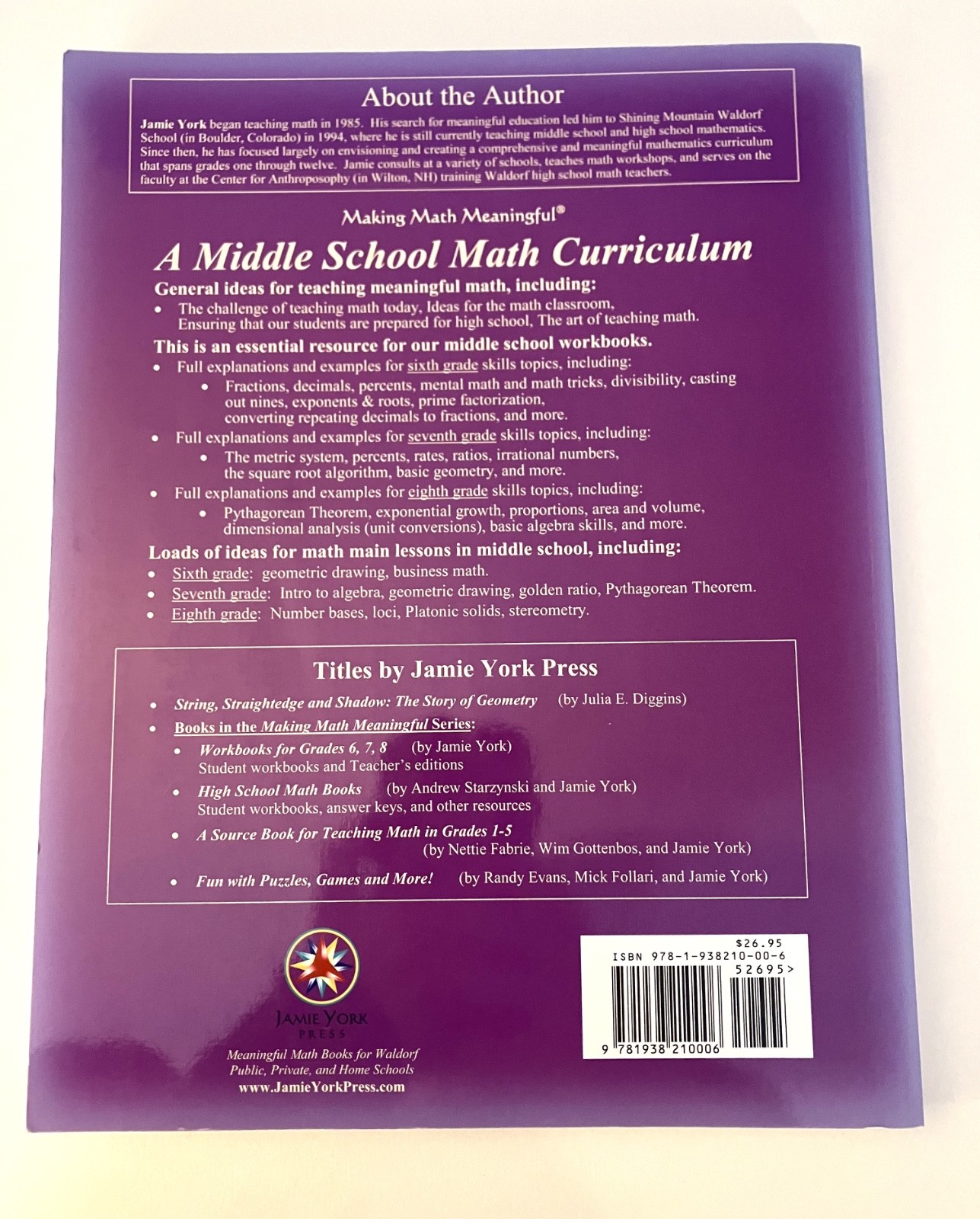 Making Math Meaningful Middle School Math Curriculum for Teachers by Jamie York