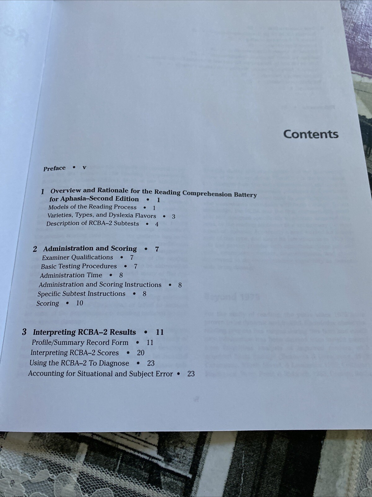 Reading Compreh Battery Aphasia-2 Adults/TBI/Neurogenic Disorders MANUAL ONLY