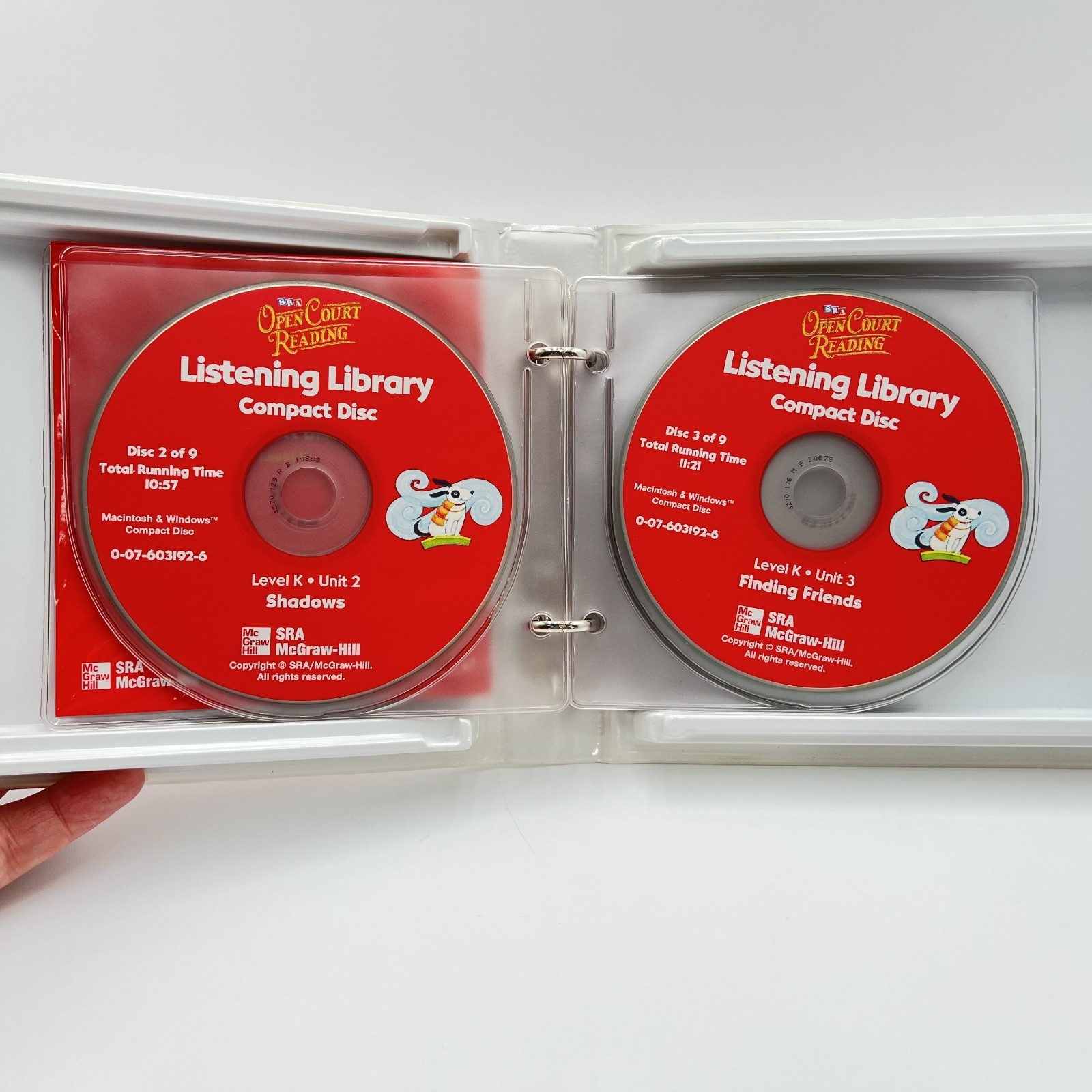 SRA Open Court Reading Preschool Level K Compact Discs Listening Library Set 9