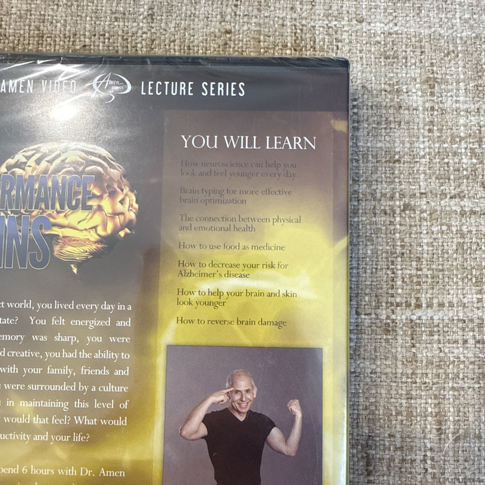 Longevity DVDs Dr Daniel Amen High Performance Brains Six Discs Video Series
