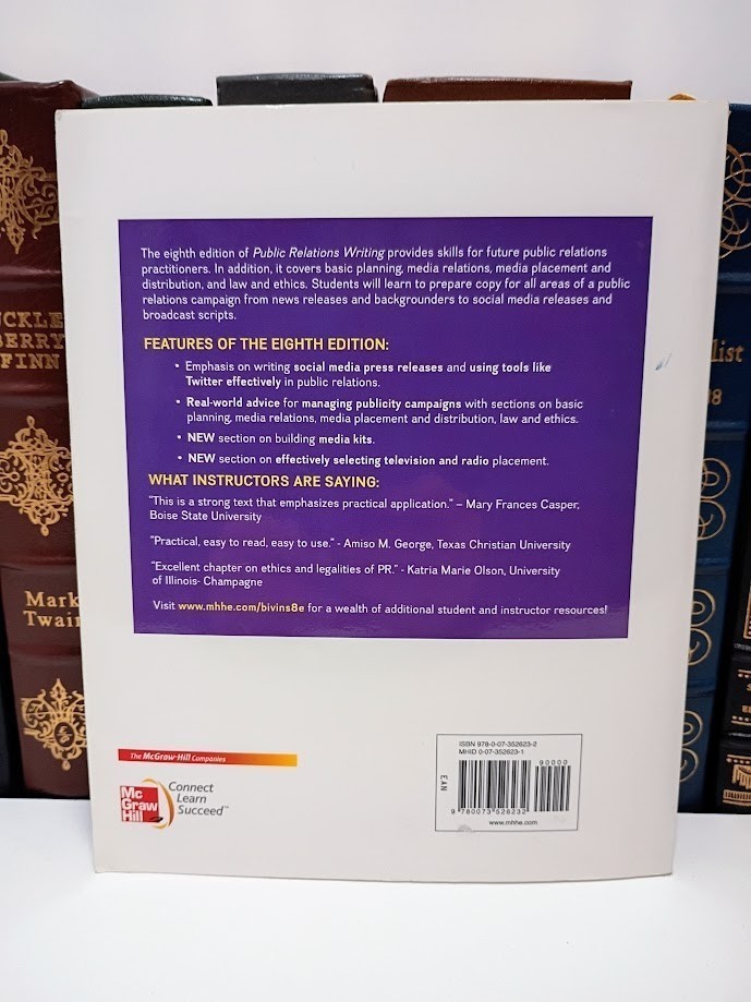 Public Relations Writing: Essentials of Style & Format Bivins Media Guide PR VG