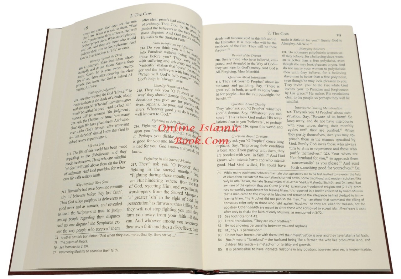 The Clear Quran English Only By Dr. Mustafa Khattab (Hardcover) Large Print