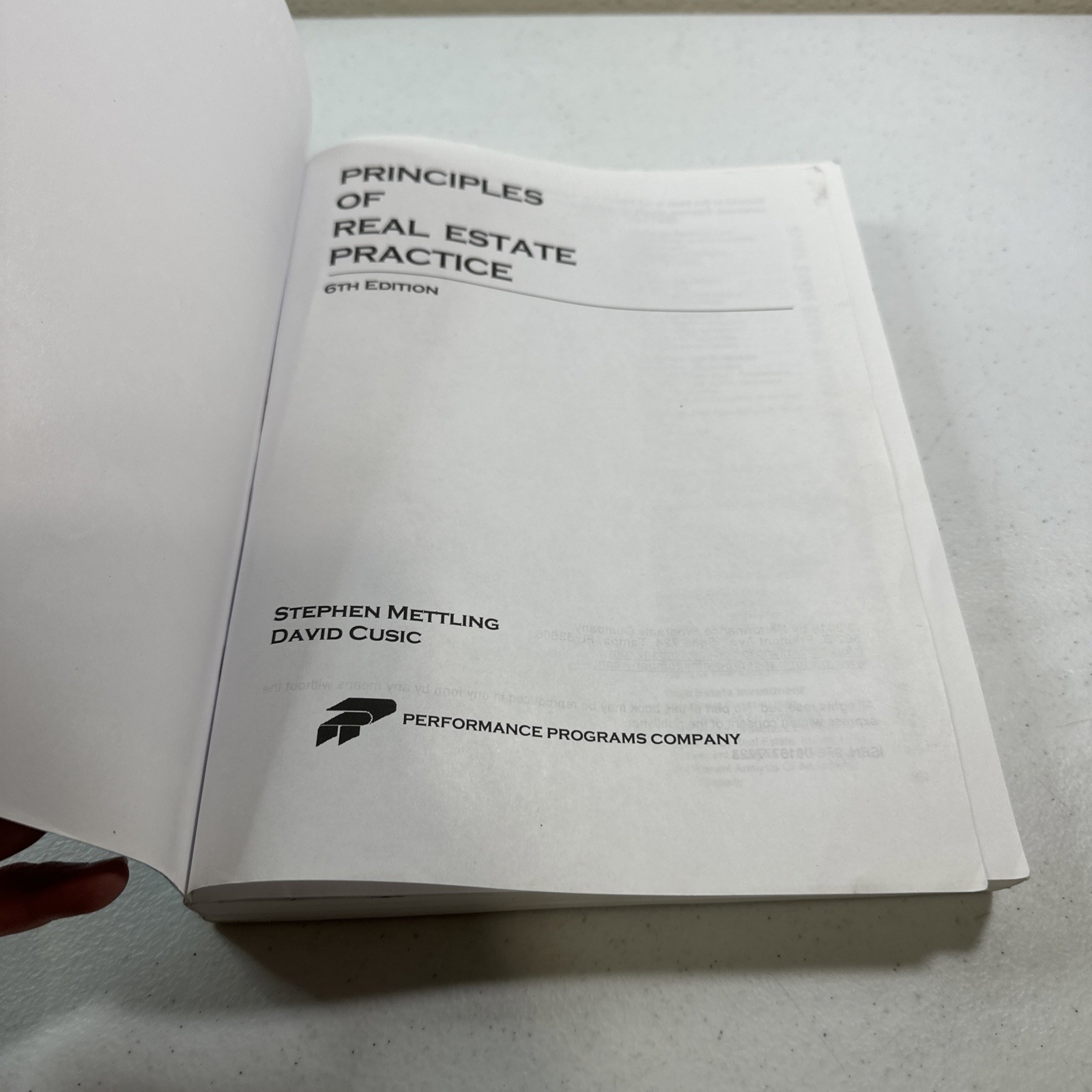 Principles of Real Estate Practice: Perry Real Estate College Edition – Mettling