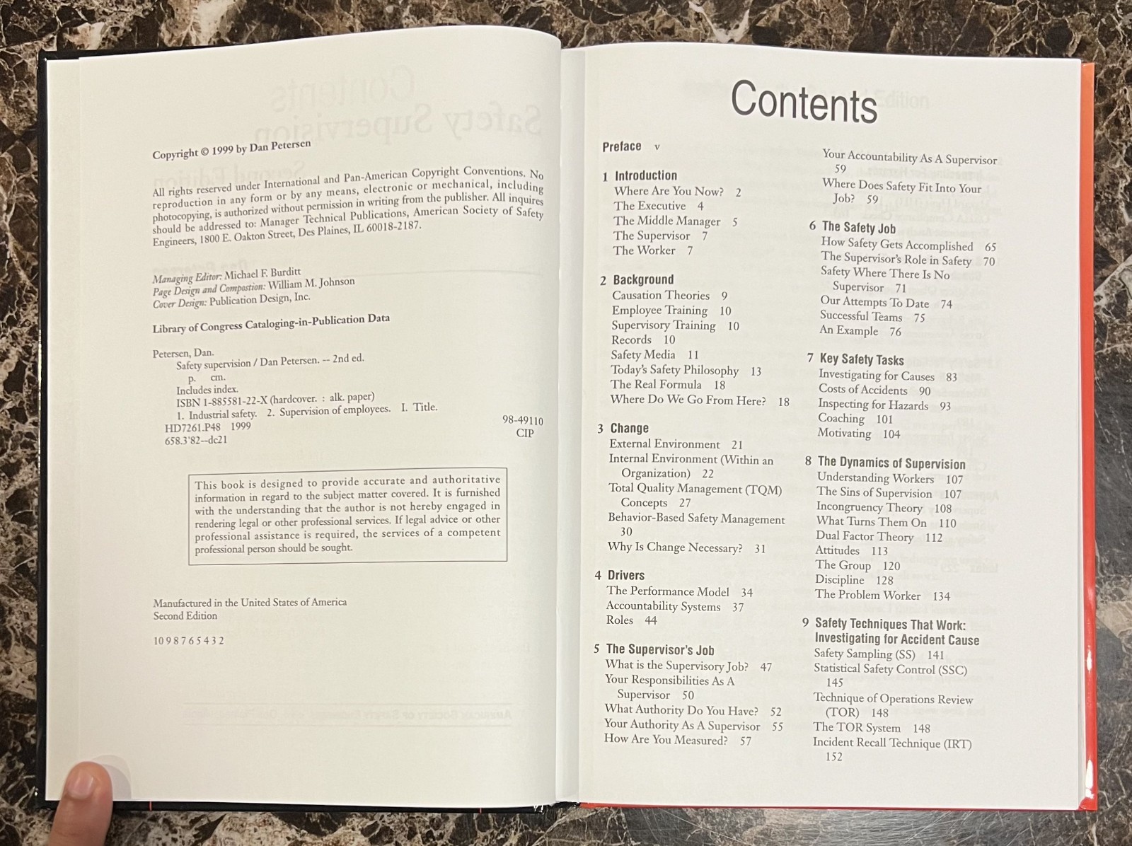 Safety Supervision By Dan Petersen (Second Edition) – Like New