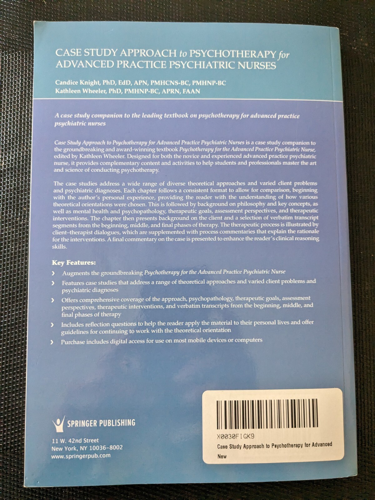 Candice Knight, PhD, Case Study Approach to Psychotherapy for Advanc (Paperback)