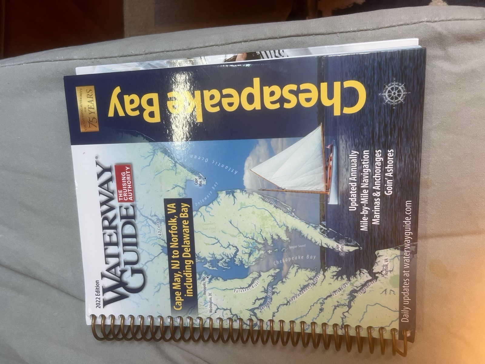 Water Way Guide 2022, Cape May NJ to Norfolk VA W/ Delaware bay Navigation Chart