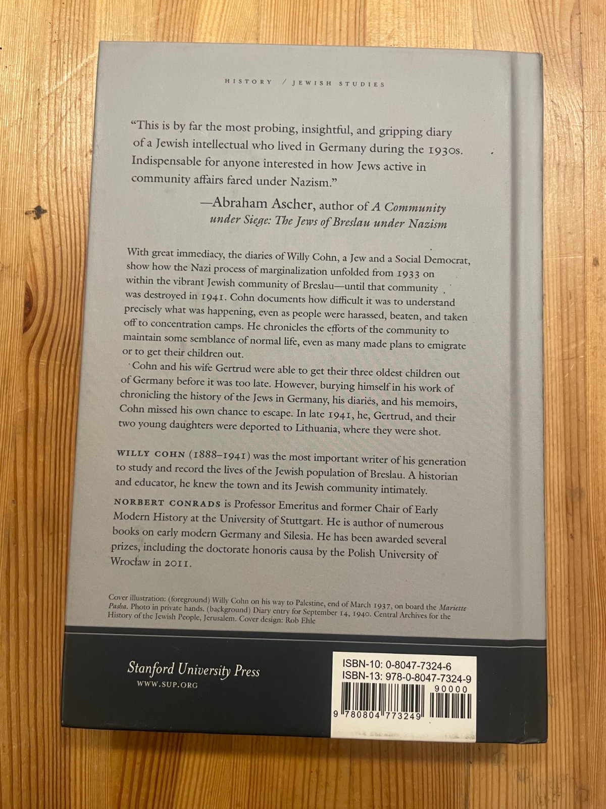 No Justice in Germany : The Breslau Diaries, 1933-1941 by Willy Cohn (2012, HC)