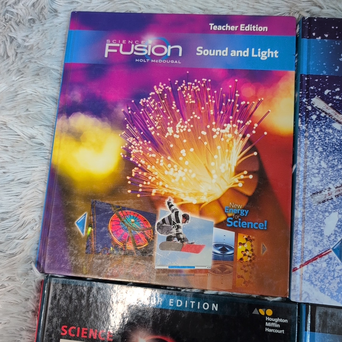 Lot Of 6 Science Fusion Teacher Edition Houghton Mifflin Hardcover Homeschool