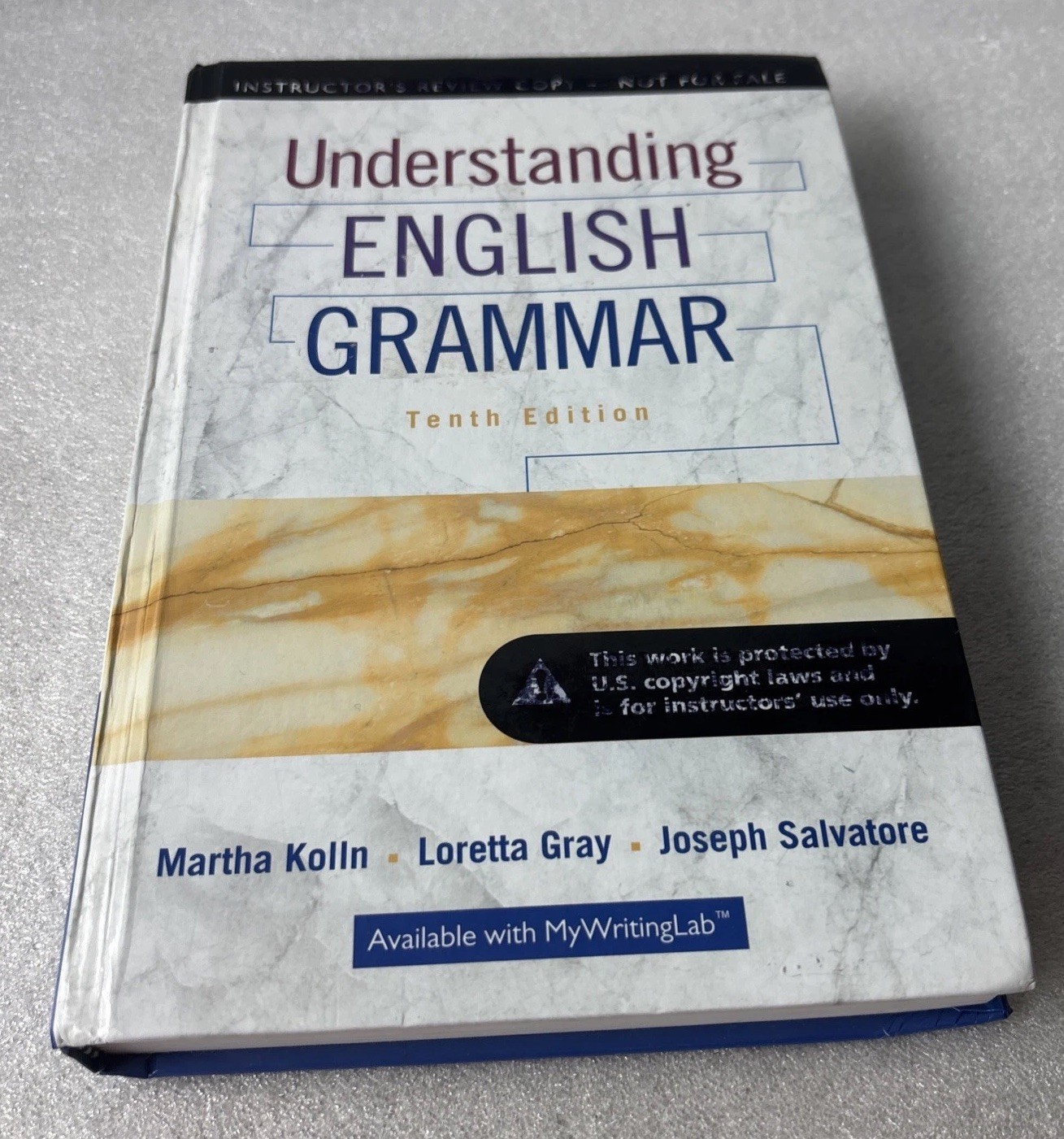 Understanding English Grammar – Hardcover, by Kolln Martha; Gray Instructor Ed.