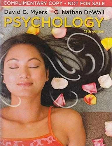 Psychology 12th Edition David G. Myers – LIKE NEW – FREE SHIPPING