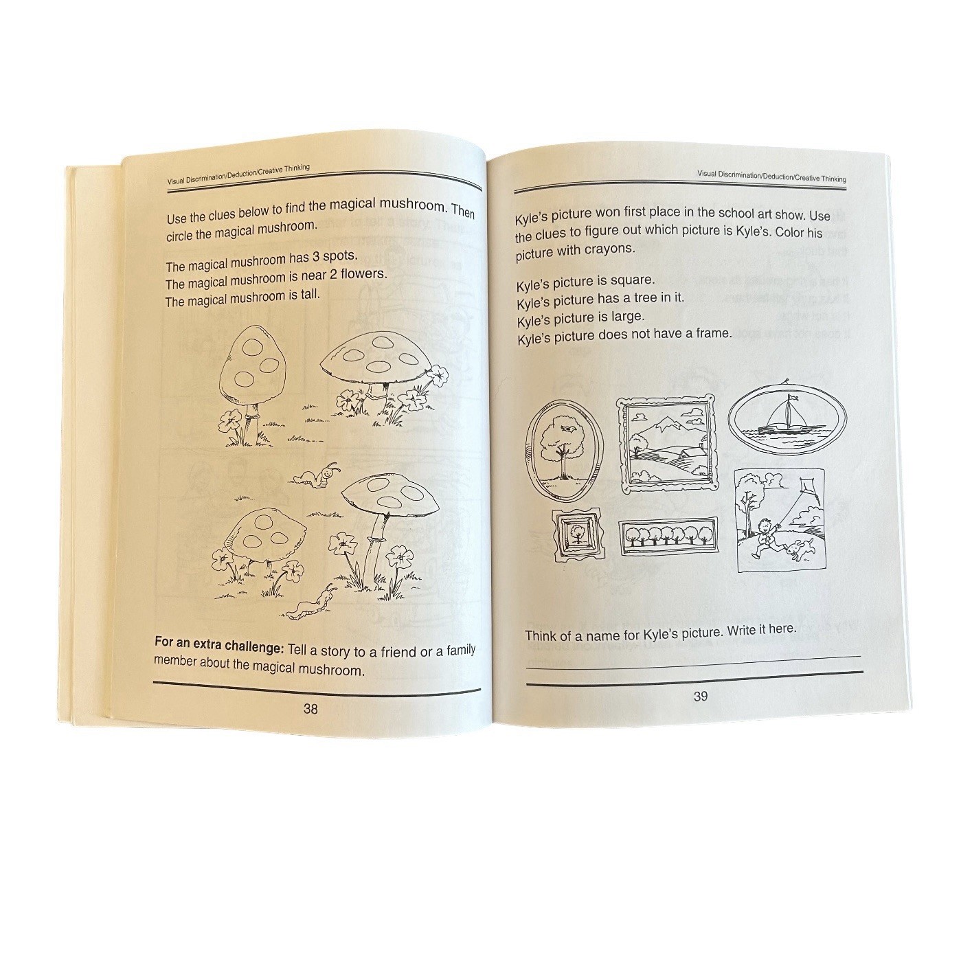 Puzzles & Games Teach Reading Math Ages 4-6 Teacher Workbook Resource Talented