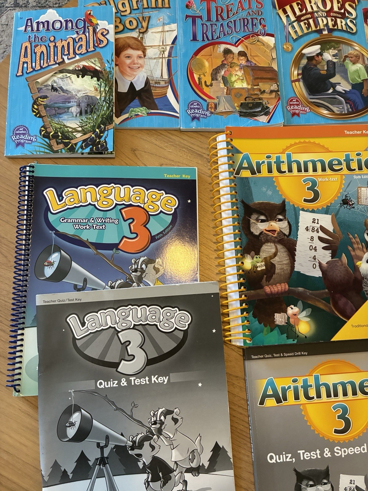 Abeka Third Grade Reading Language Math Curriculum Teacher Keys Readers