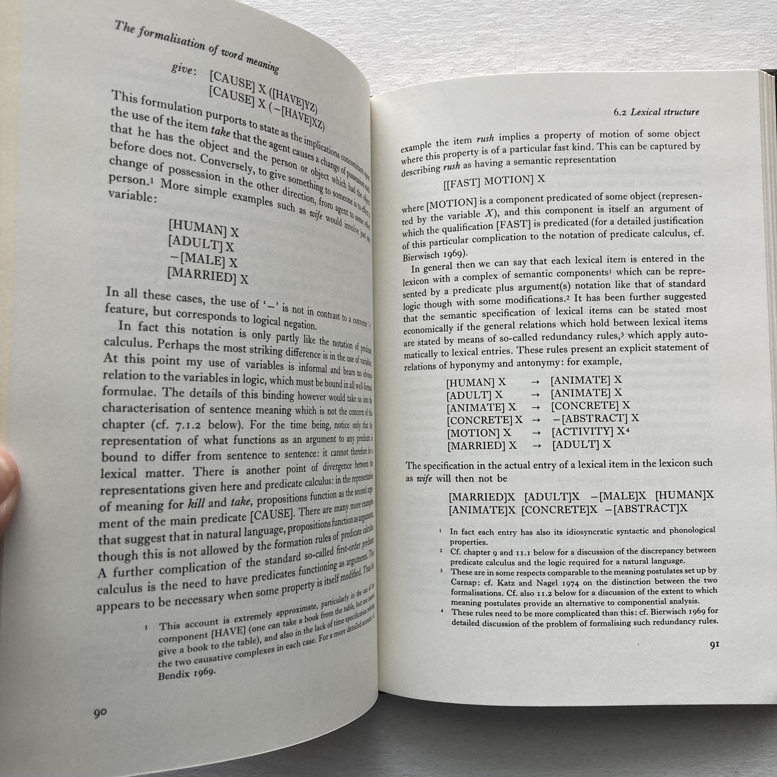 Vintage Semantic Theory Ruth M Kempson Cambridge Black HC Linguistics Textbook