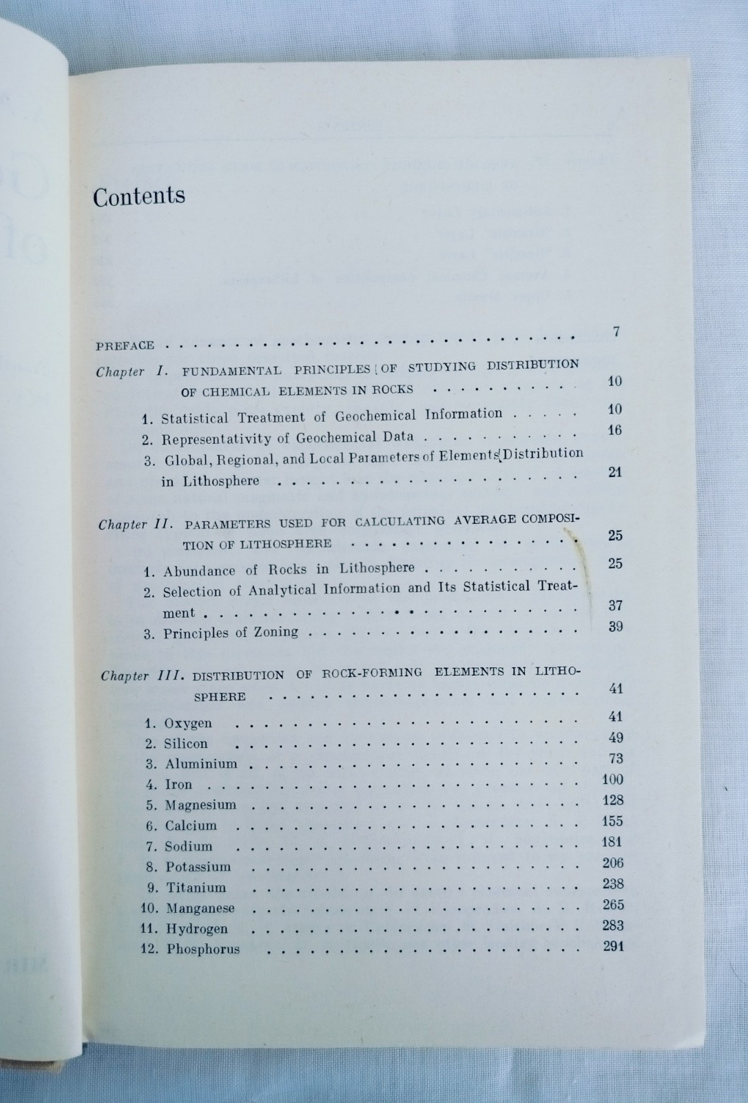 Geochemistry of Lithosphere by A. A Beus, Mir Publishers Moscow, 1976, Hardcover
