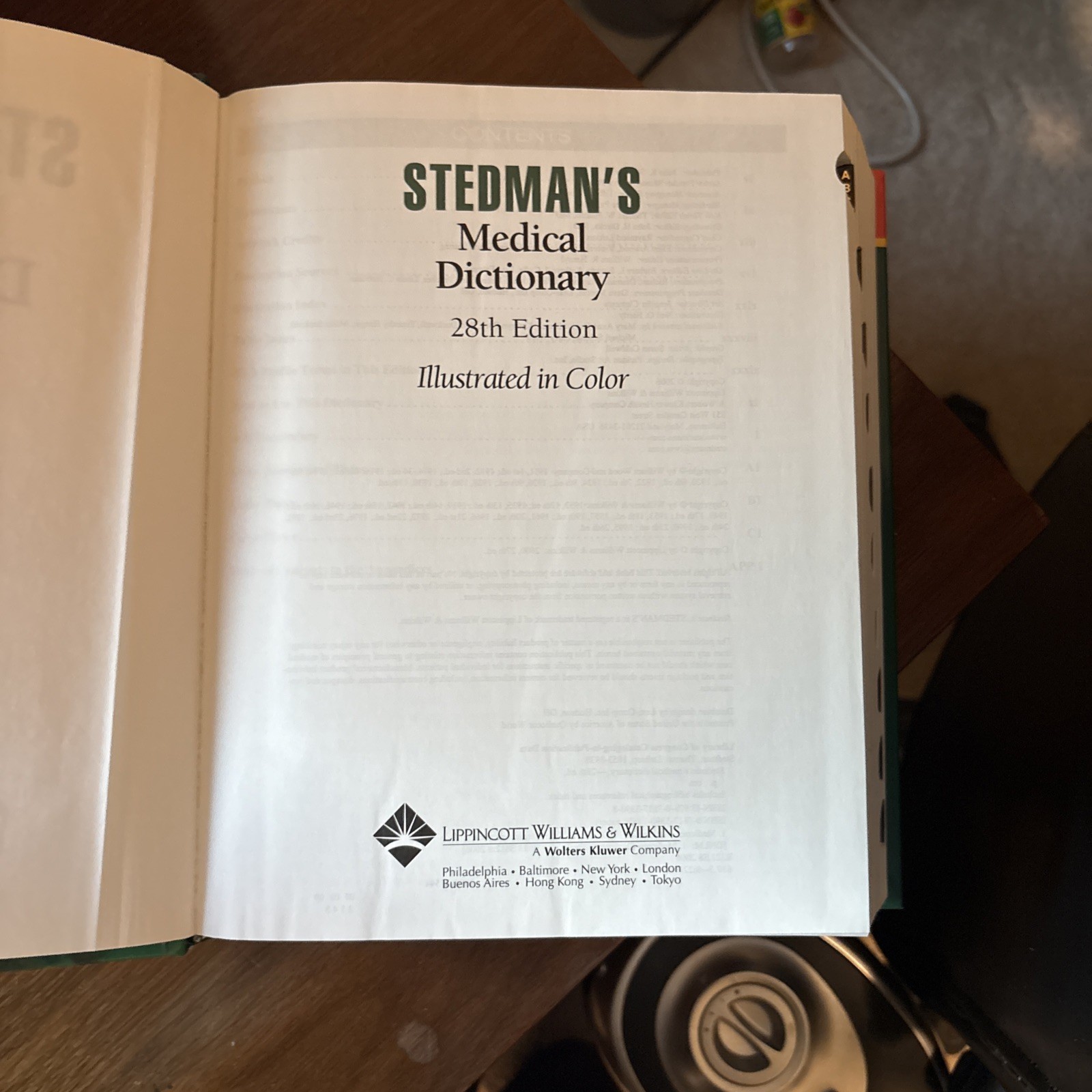 Stedman’s Medical Dictionary 28th edition with CD-ROM 100 OZ. Color