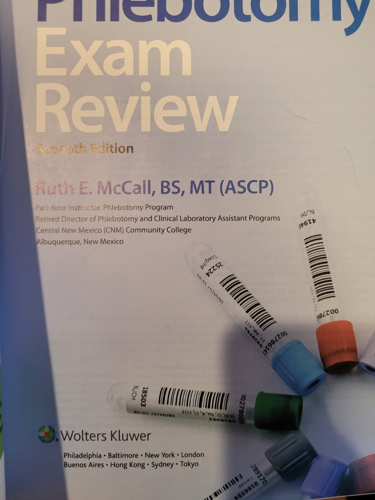 Phlebotomy Essentials Exam Review by Ruth E McCall: Very Good