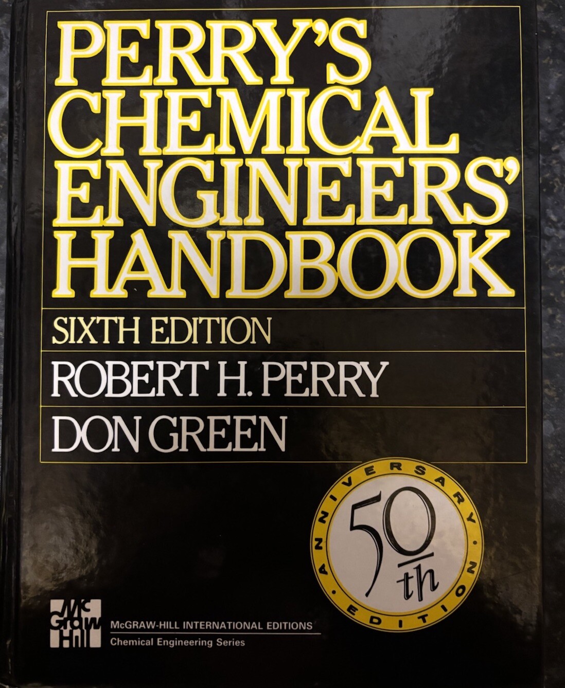Perry’s Chemical Engineers’ Handbook sixth edition hardback