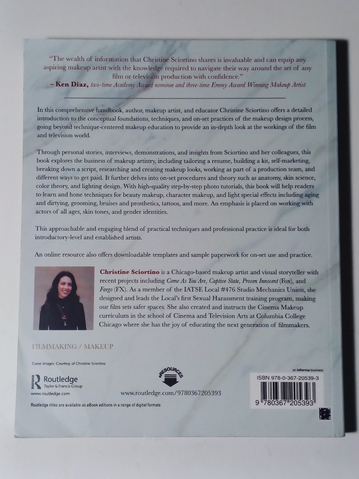 Makeup Artistry for Film and Television by Christine Sciortino (Pbk, 2021)