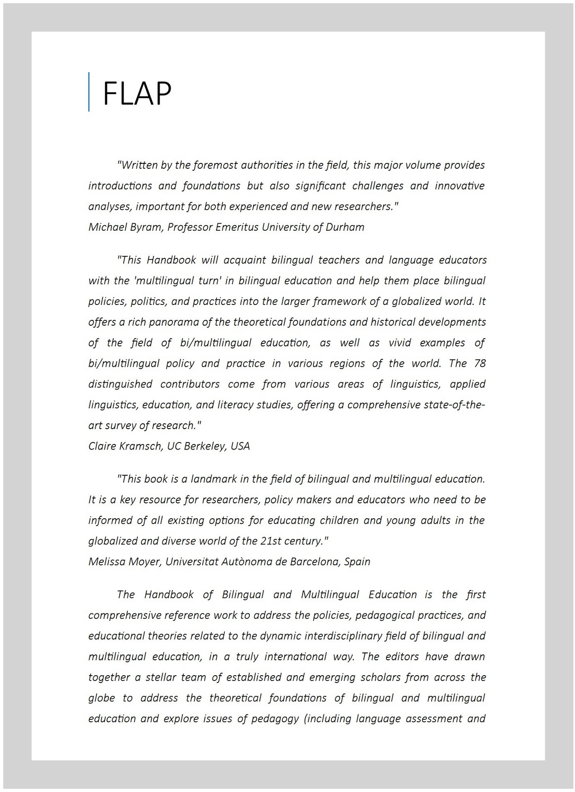Handbook of Bilingual and Multilingual Education, Paperback by Wright, Wayne …