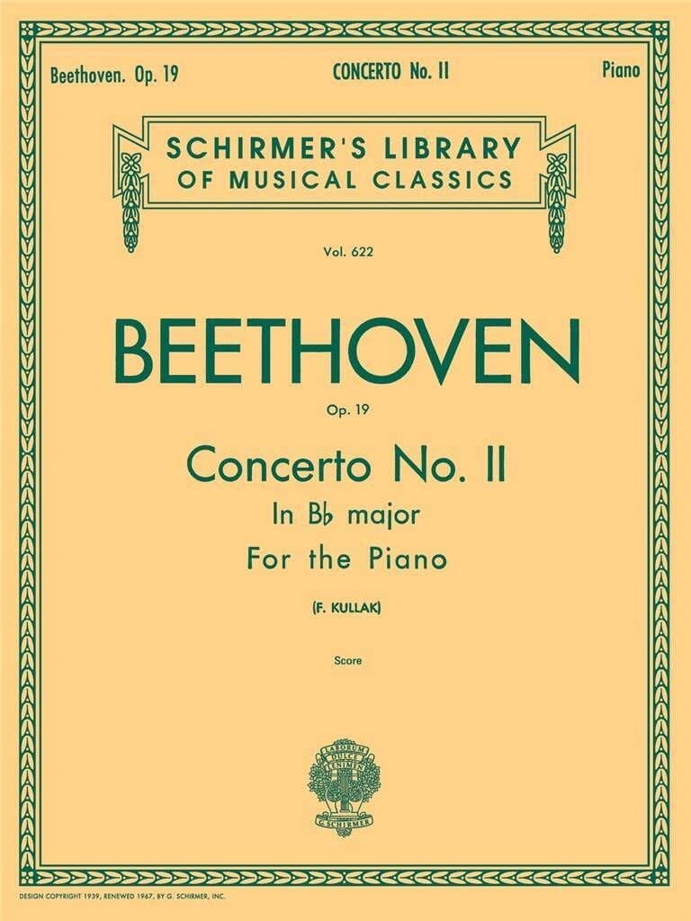 Concerto No 2 in Bb Op 19 Schirmer Library of Classics Volum