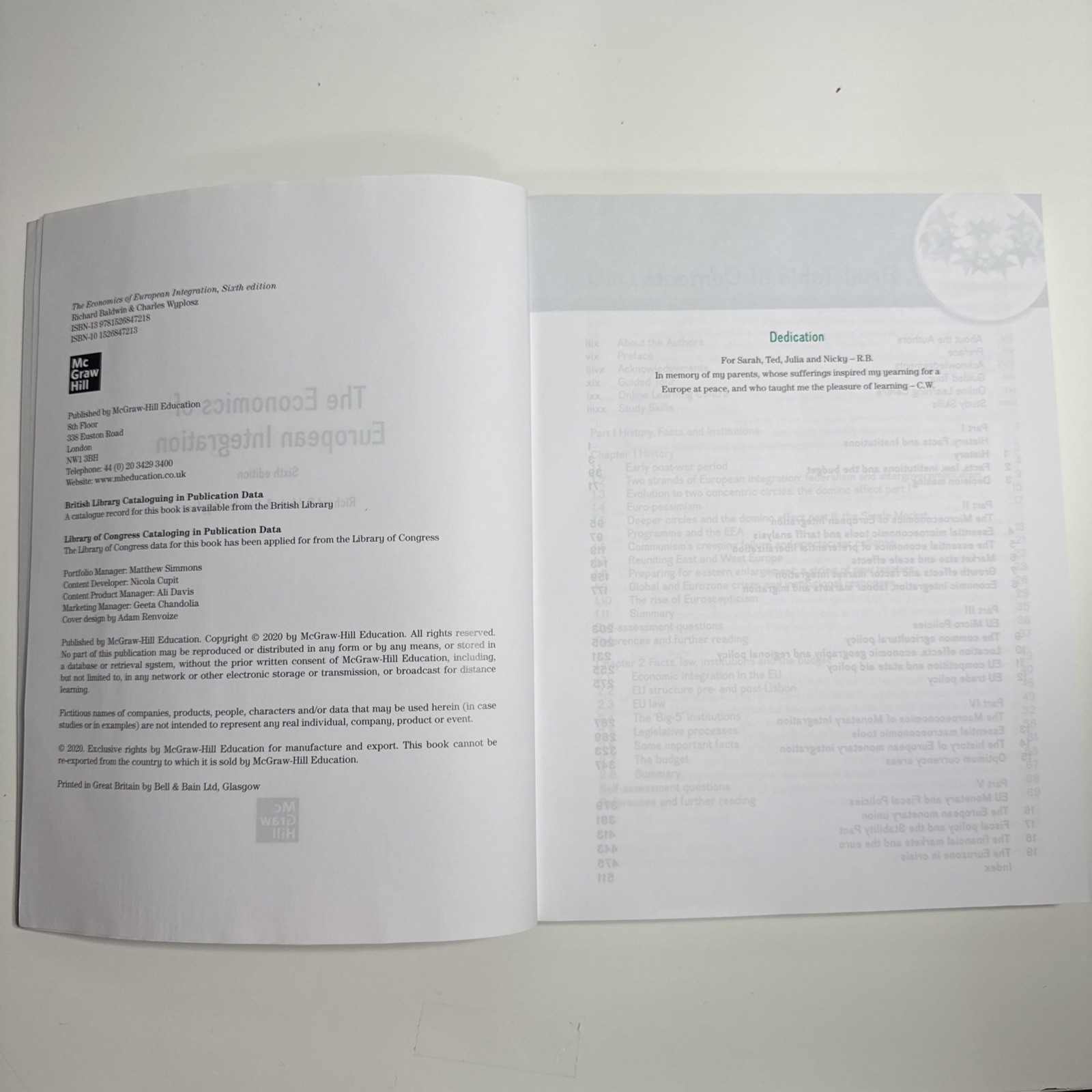 The Economics of European Integration Sixth Edition Baldwin Wyplosz Textbook