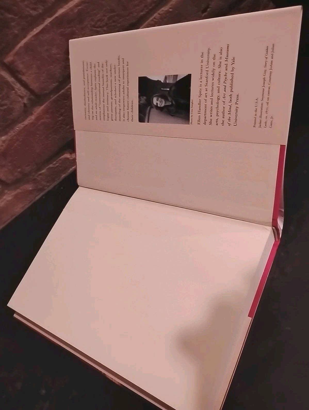 Inside Picture Books by Ellen Handler Spitz 1999 HC DJ First Edition