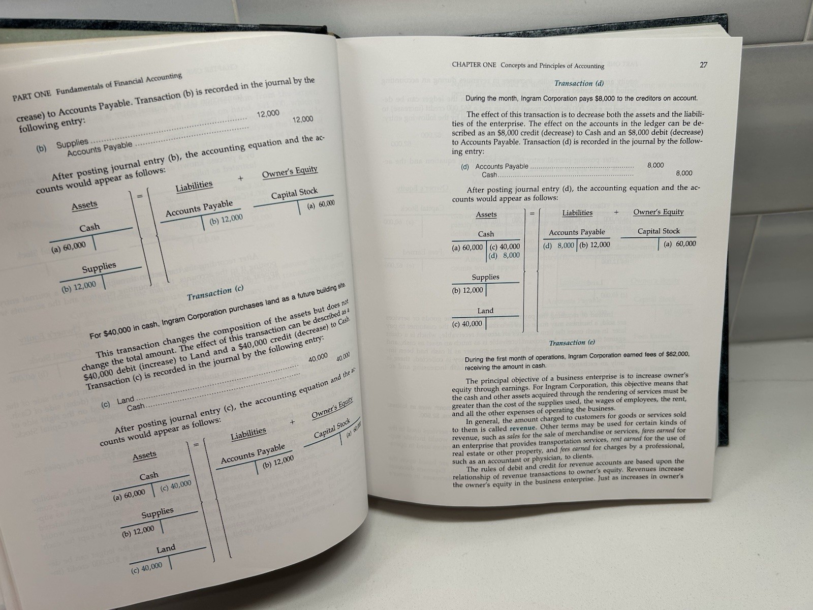 Financial Accounting – Hardcover, by Warren and Fess – 4th Edition SKU F3