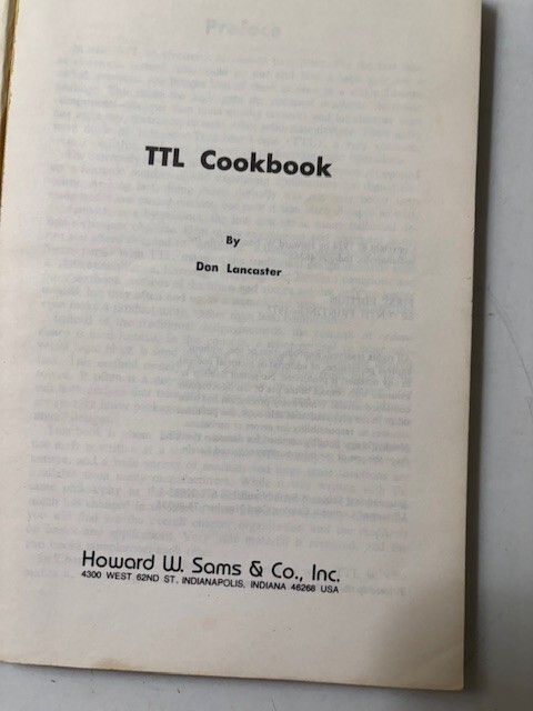 TTL Cookbook Don Lancaster Howard W. Sams 1977 Book