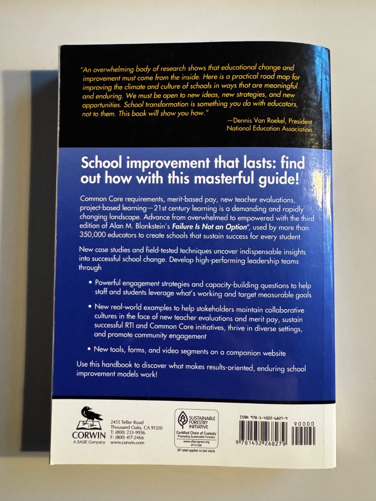 Failure Is Not an Option 3rd Edition Alan Blankstein PB Education Book