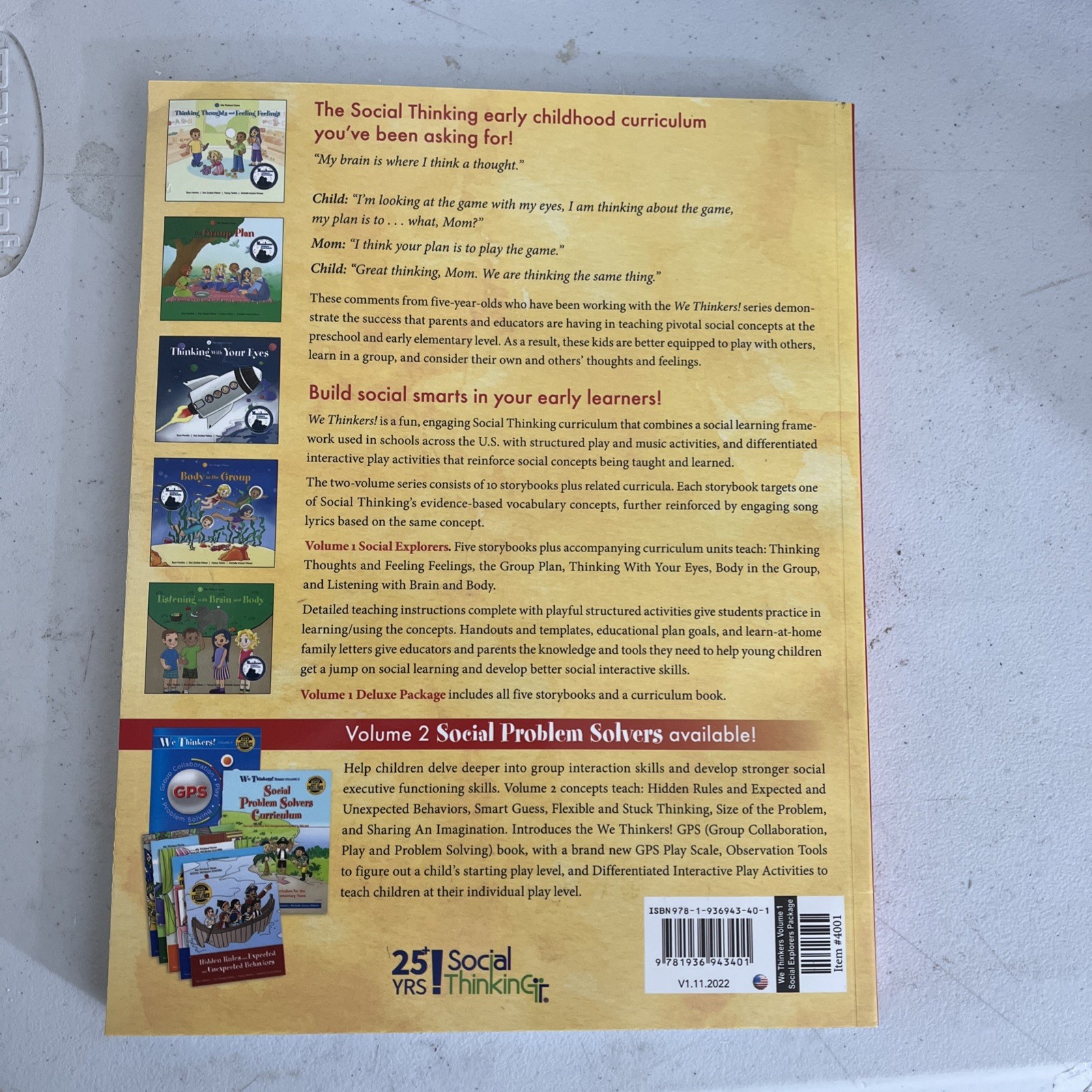 We Thinkers! Volume 1 Social Explorers by Michelle Garcia Winner, Nancy Tarshis,
