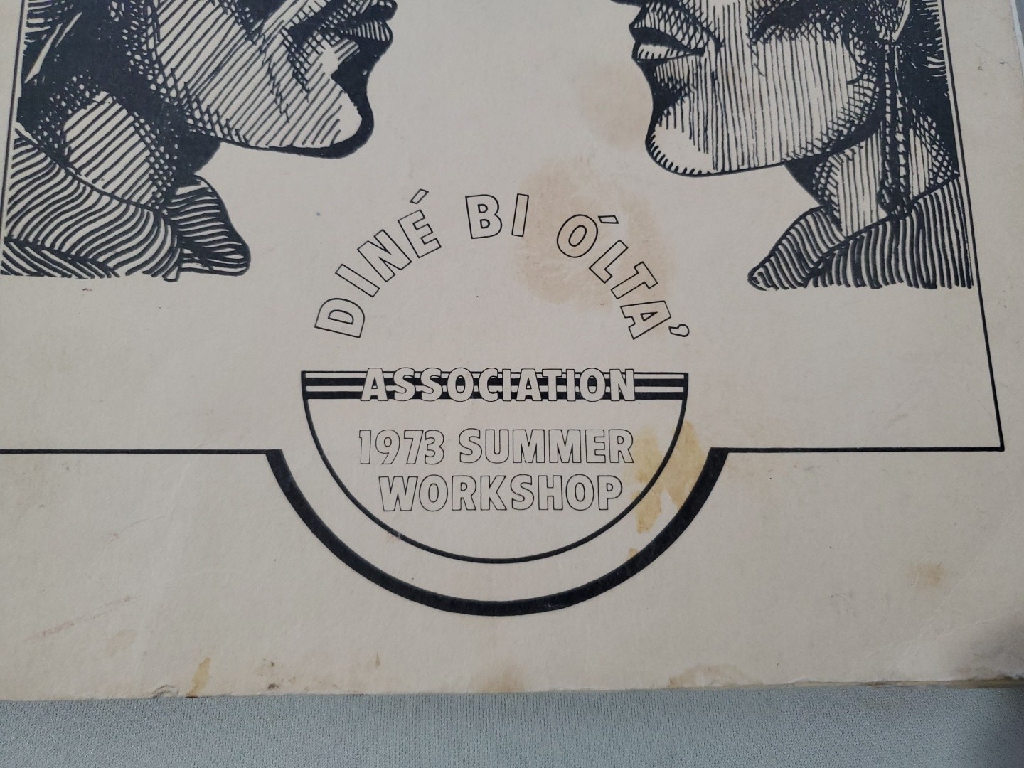 Vintage 1973 Navajo Vowels Workbook Diné Language Study Practice Word Letter