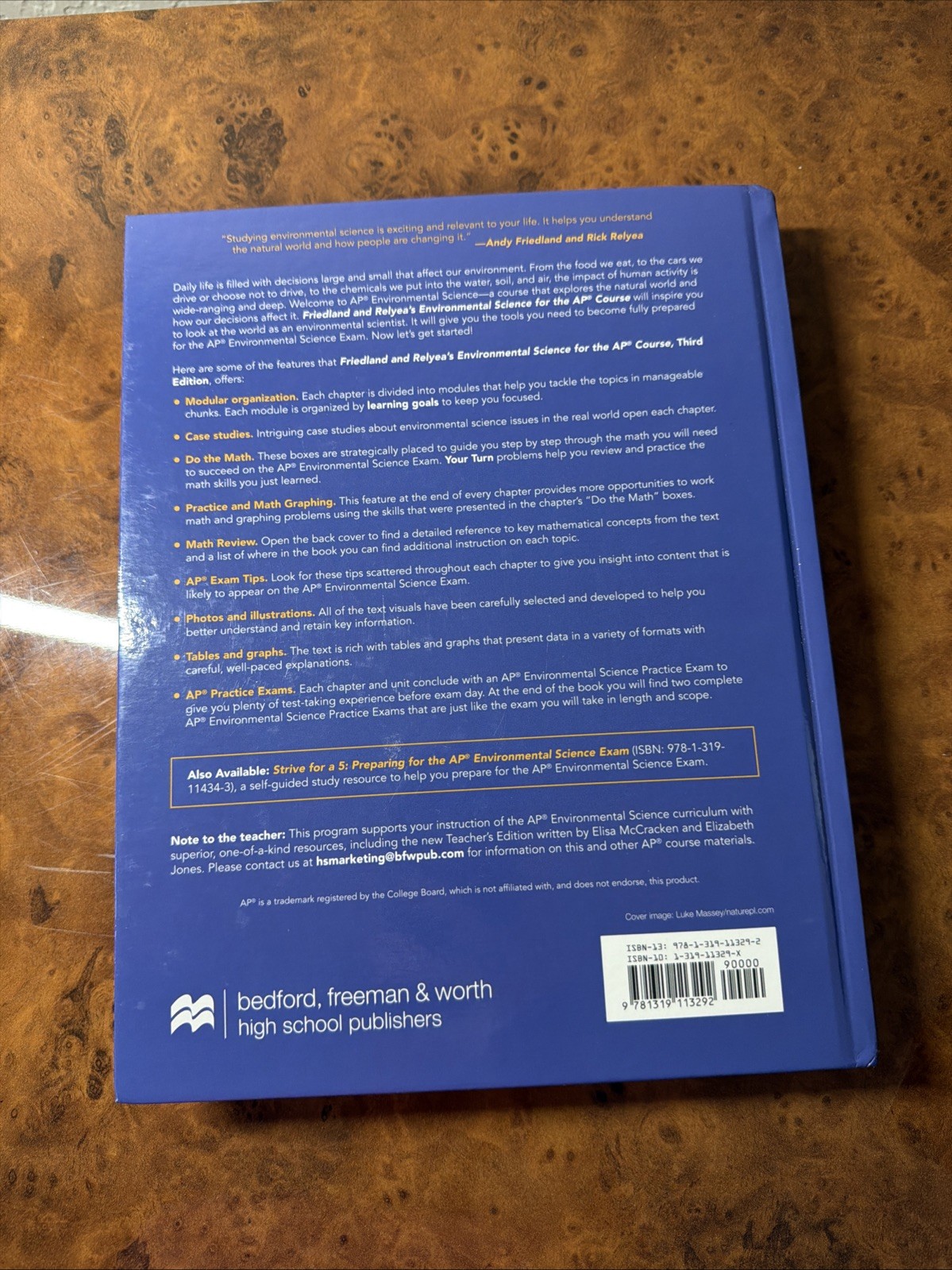 Environmental Science for the AP Course by Rick Relyea and Andrew J. Friedland
