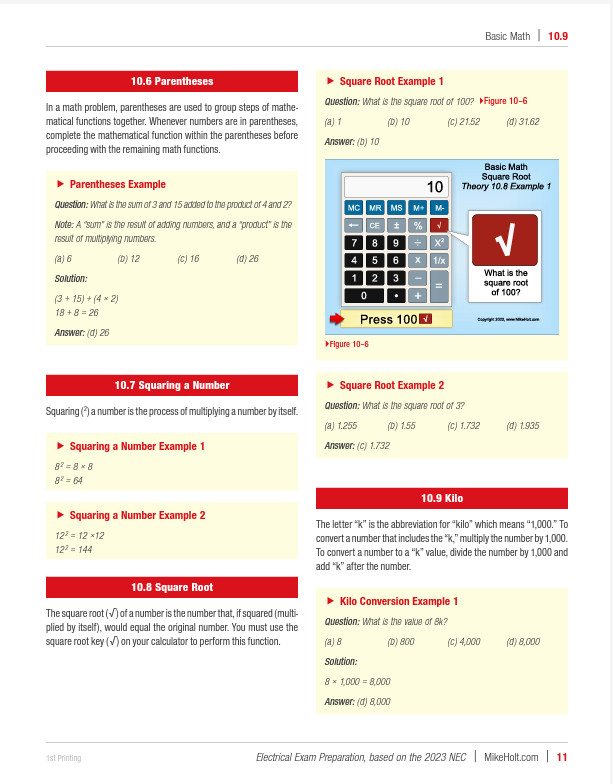 Mike Holt’s 2023 Electrical Exam Preparation Textbook with Answer Key