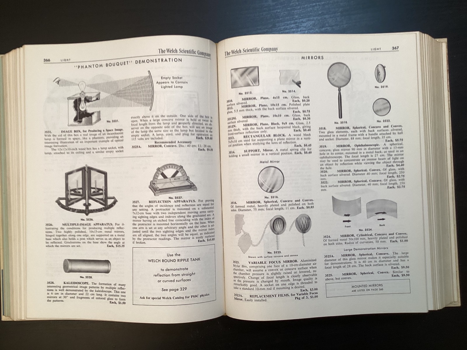 1968 Welch Laboratory Apparatus Hardcover Scientific Catalog