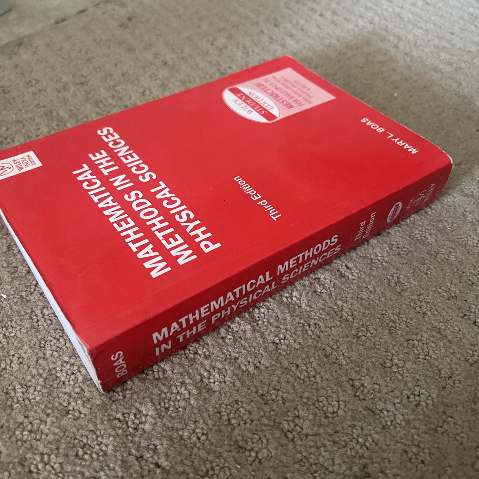 Mathematical Methods In The Physical Sciences by Mary Boas