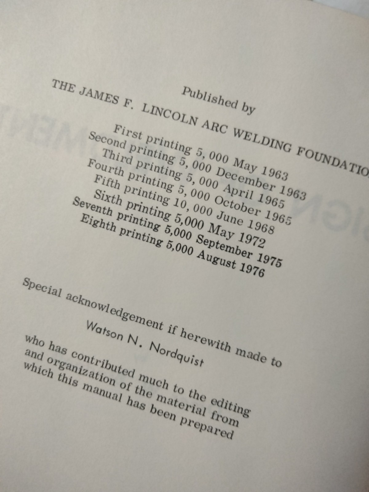 Design of Weldments 1976 by Omer W. Blodgett – The James F. Lincoln Arc Welding