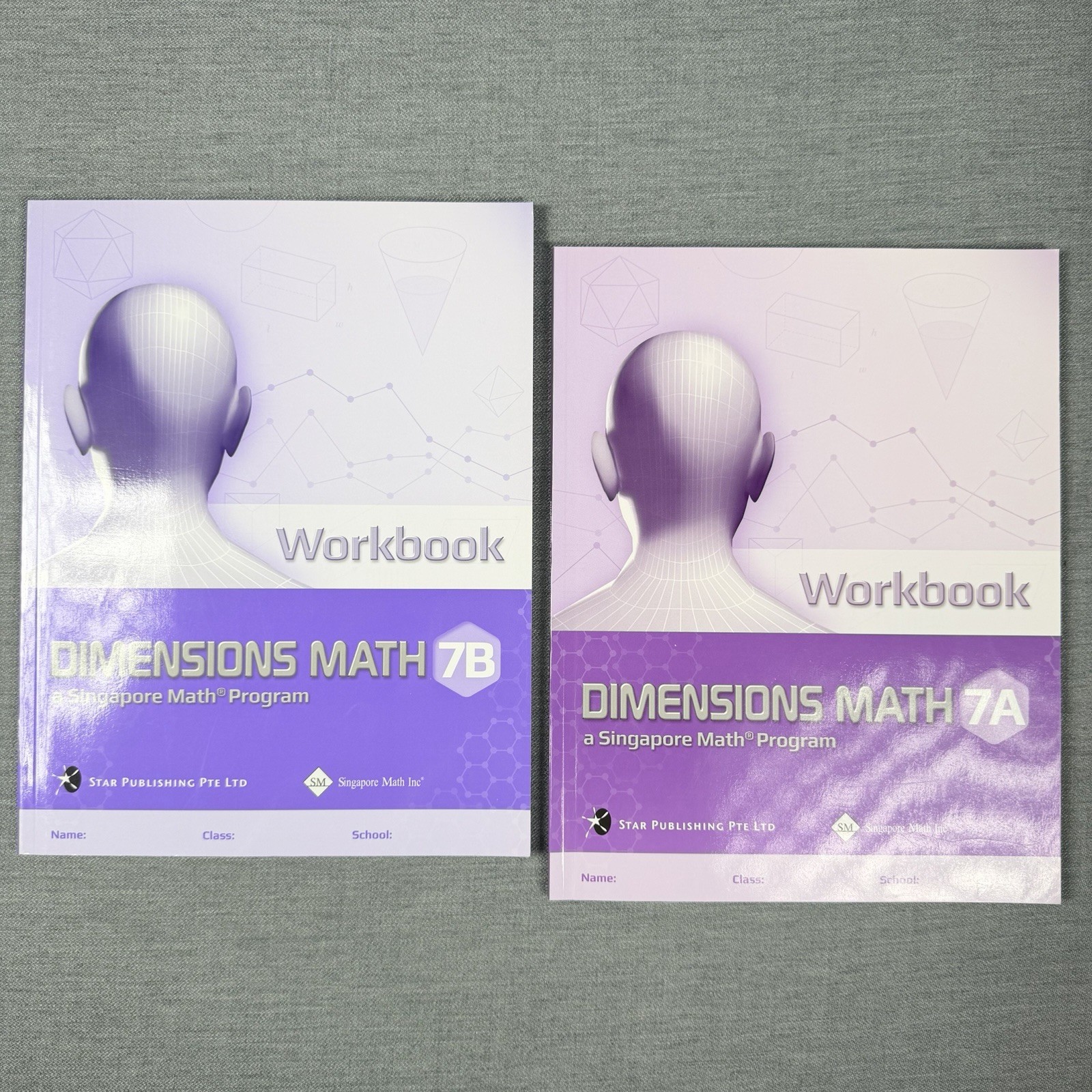 Singapore Math – Dimensions Math 7A & 7B Textbook Supplements Only, Paperback