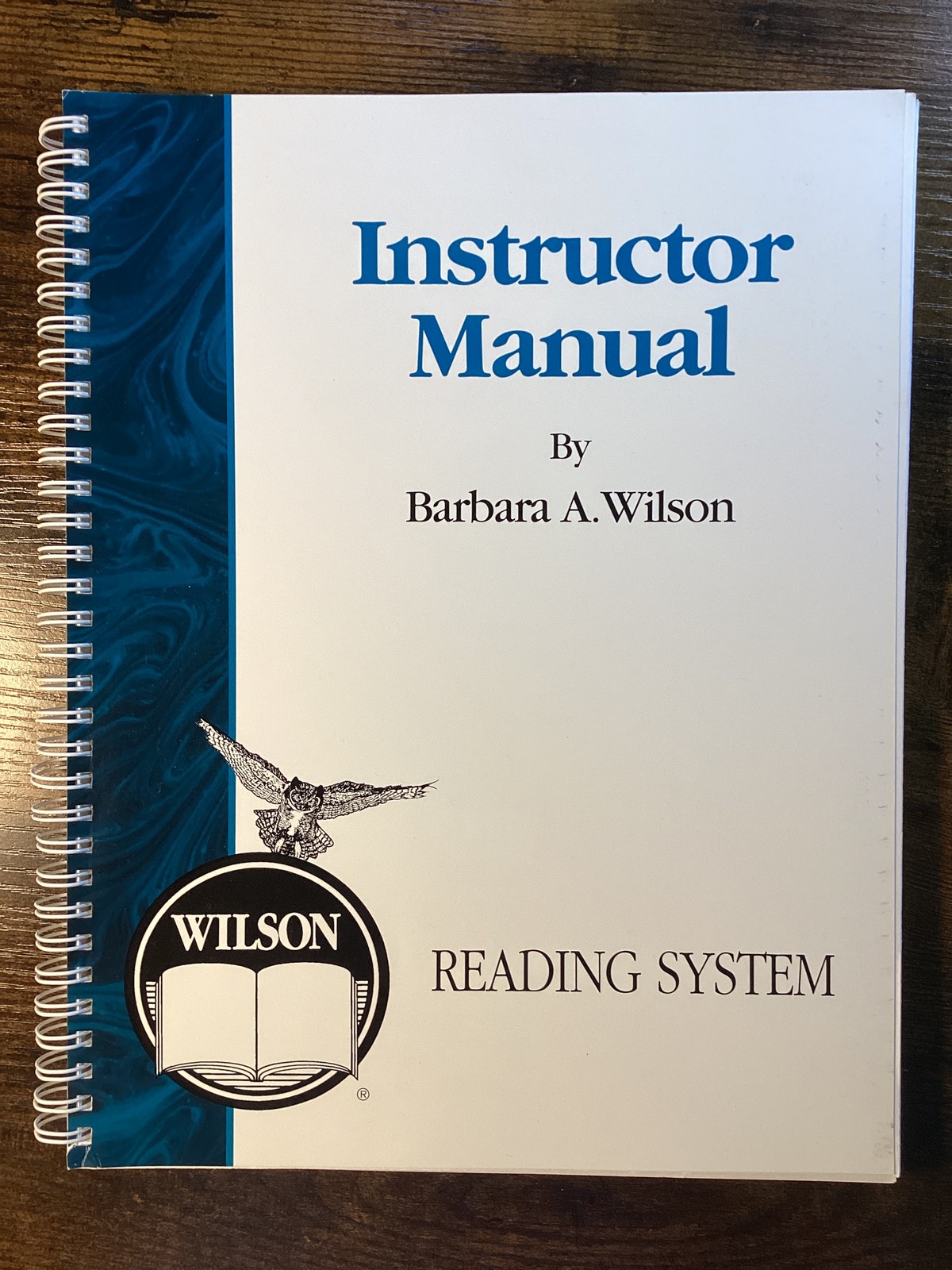 Wilson Reading System Instructor Manual Third Edition Barbara A Wilson