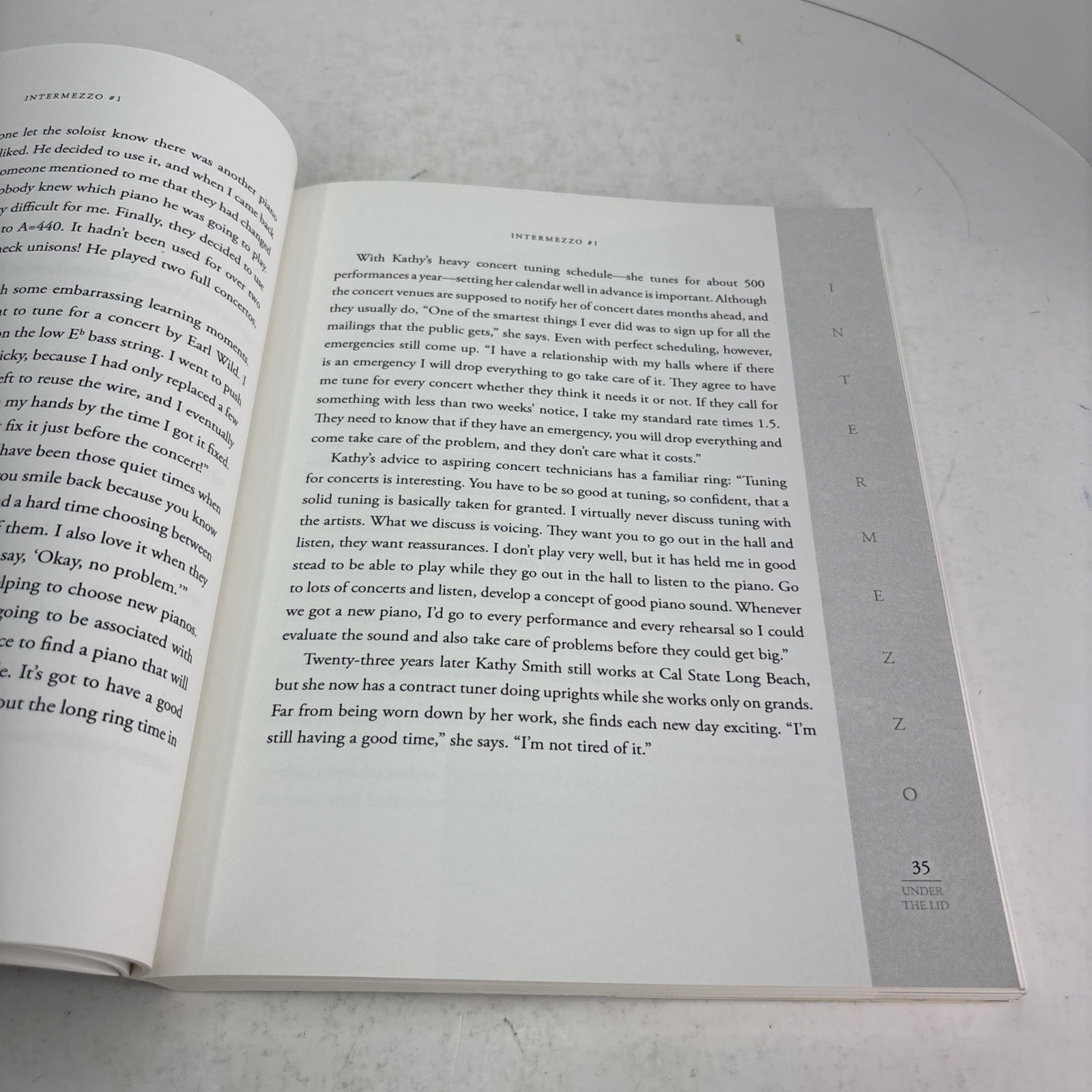 Under The Lid: The Art & Craft Of The Concert Piano Technician by Brady