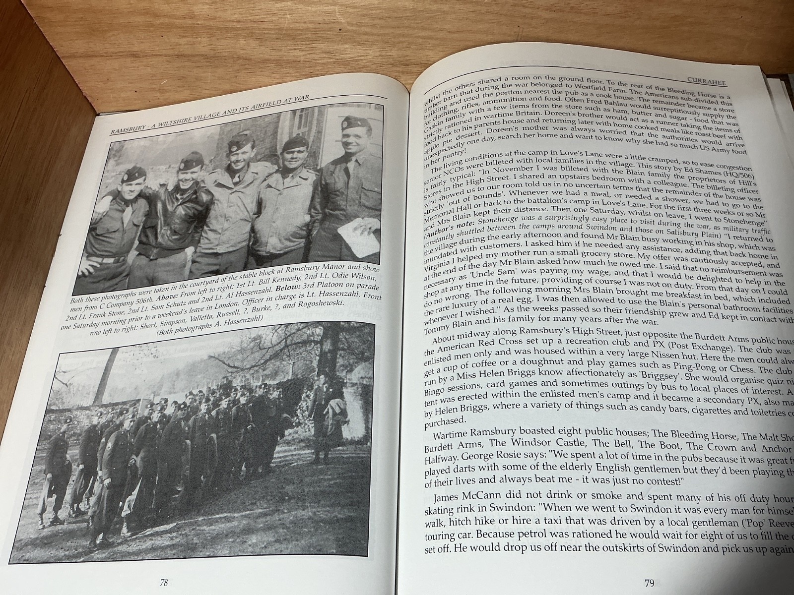 Ramsbury at War Wiltshire Roger Day Band of Brothers 101st Airborne Division VGC