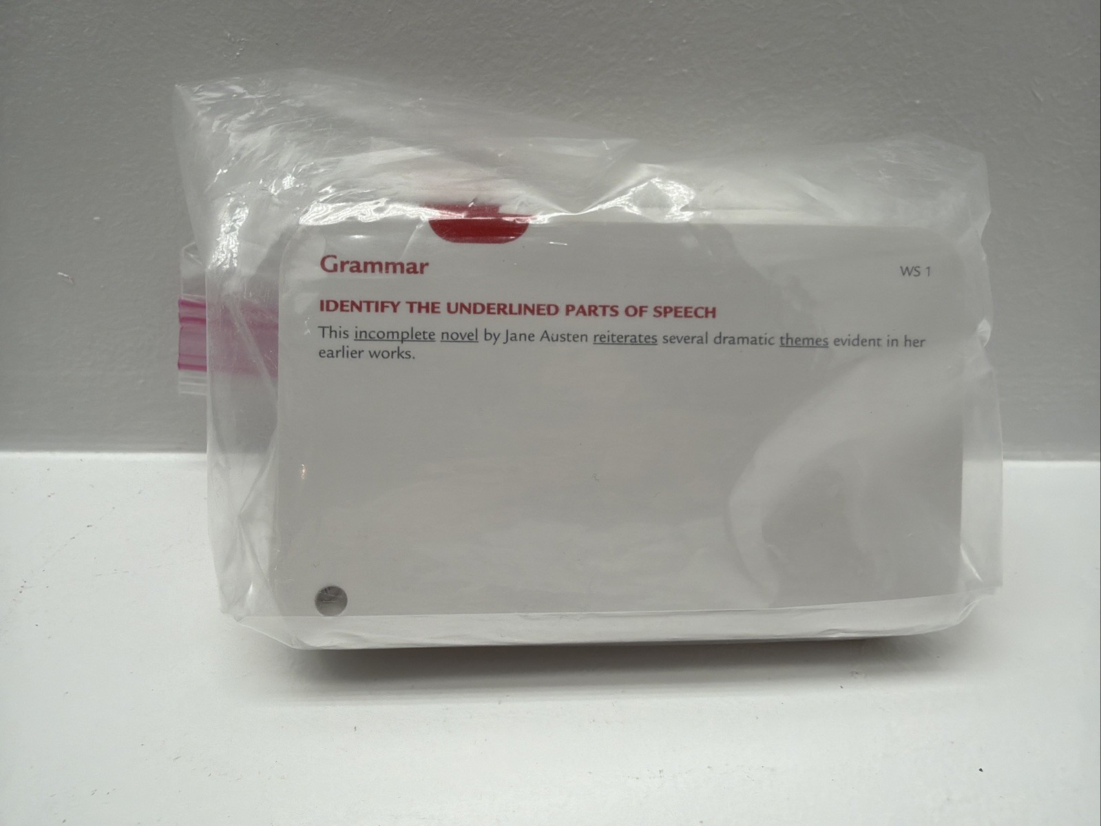 Barron’s SAT Flash Cards 3rd Edition – **200 WS1 WRITING SKILLS CARDS ONLY