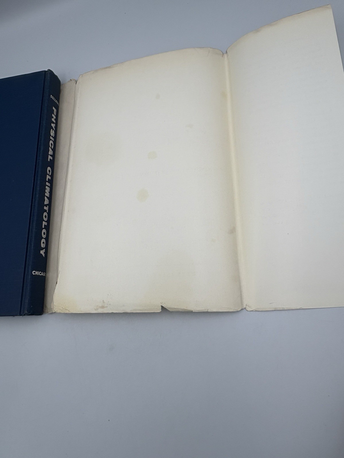 Physical Climatology By William D. Sellers (1969) Hardcover DJ