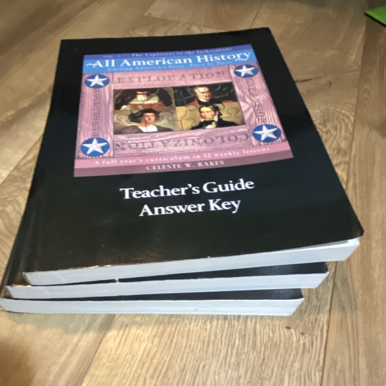Homeschool All American History TWO COMPLETE SETS ! vol. 1 & 2