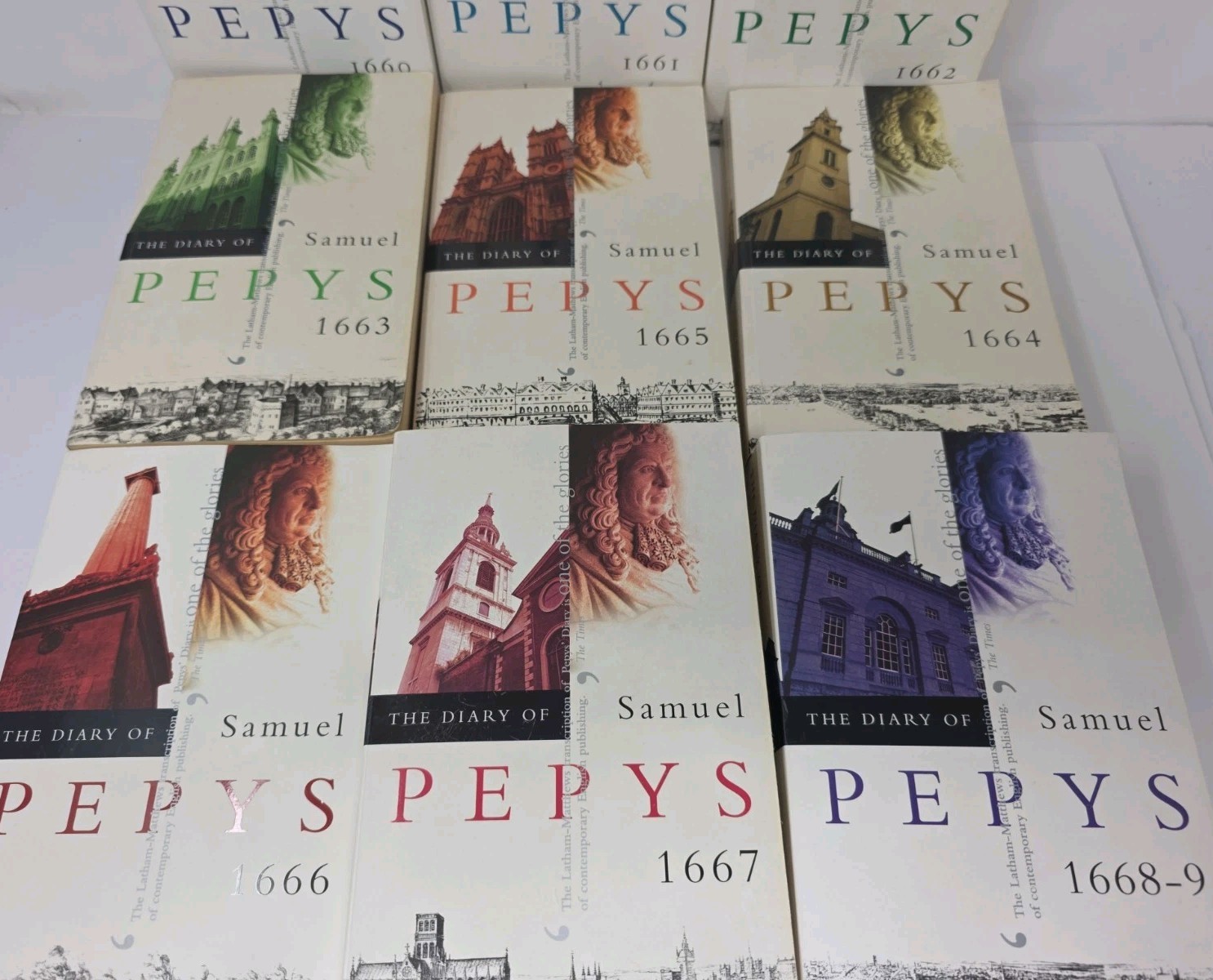 The Diary of Samuel Pepys Latham RARE 9 Volume’s Out Of 11 Lot Book Set