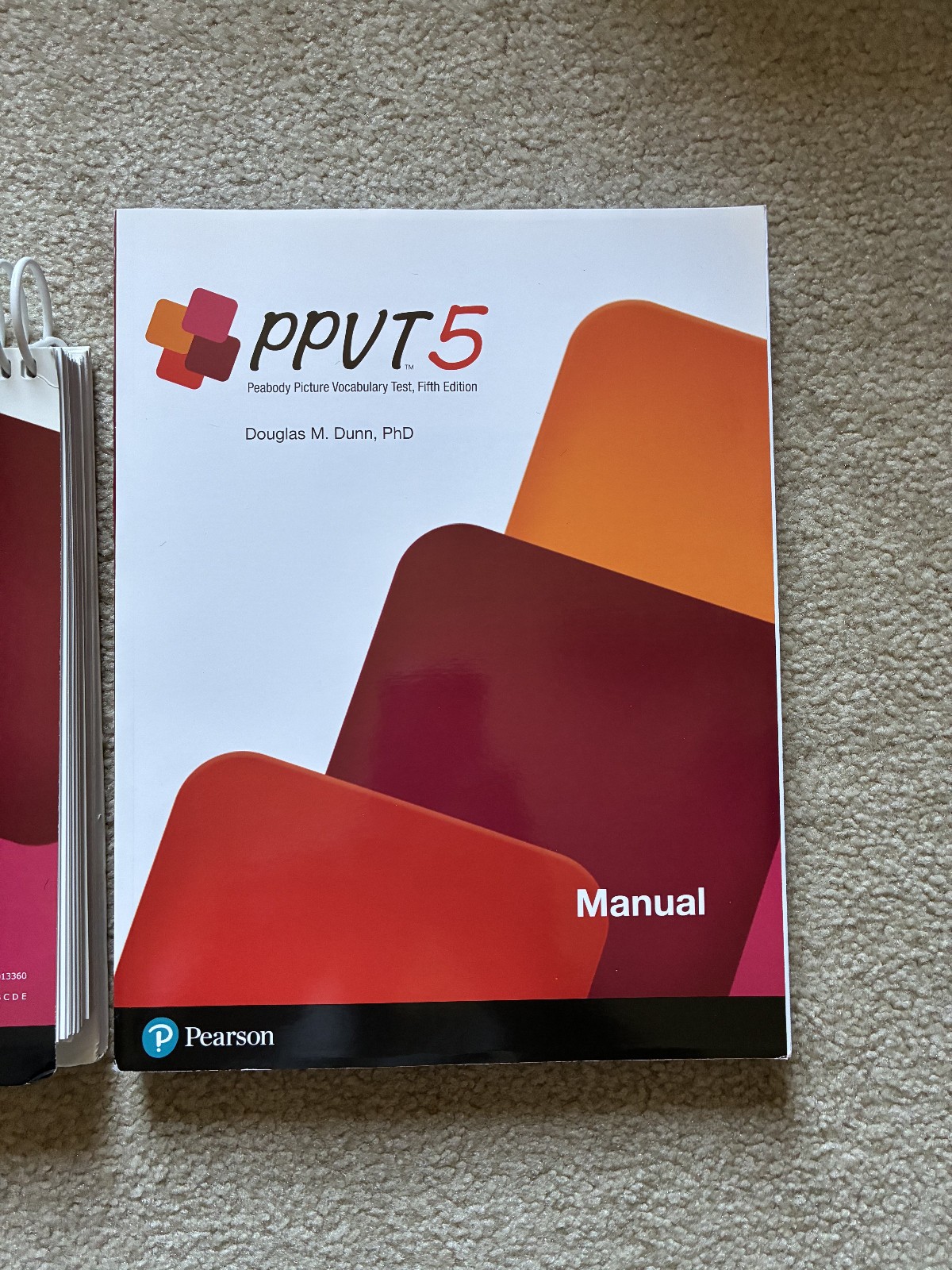 PPVT 5 Peabody Picture Vocabulary Test Form A kit 5th edition Pearson.