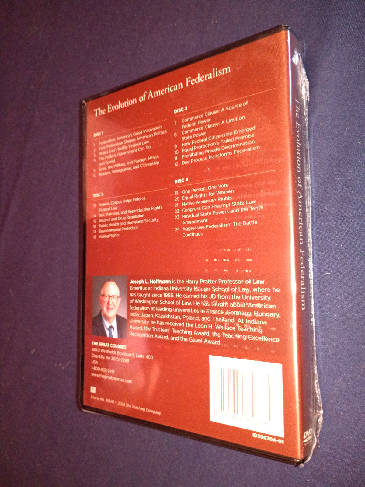 Great Courses DVDs : THE EVOLUTION OF AMERICAN FEDERALISM sealed
