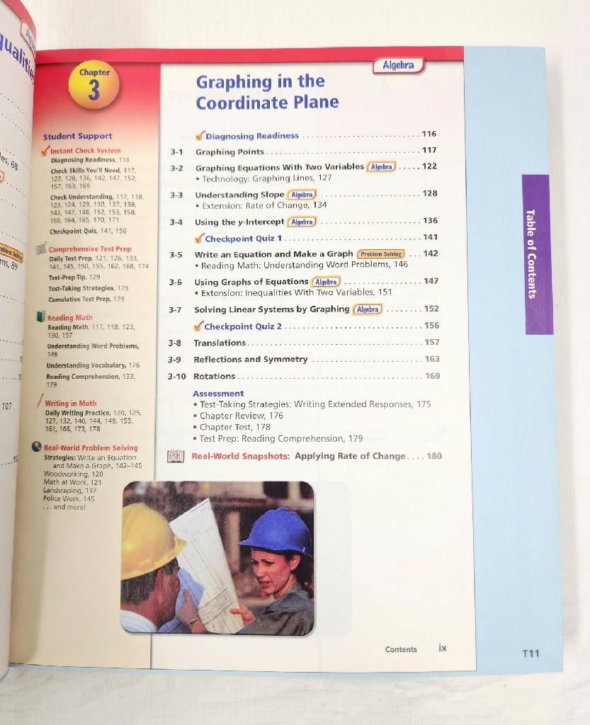 Prentice Hall, Mathematics Course 3 Volume 2 Chapters 7-12 Teacher’s Edition